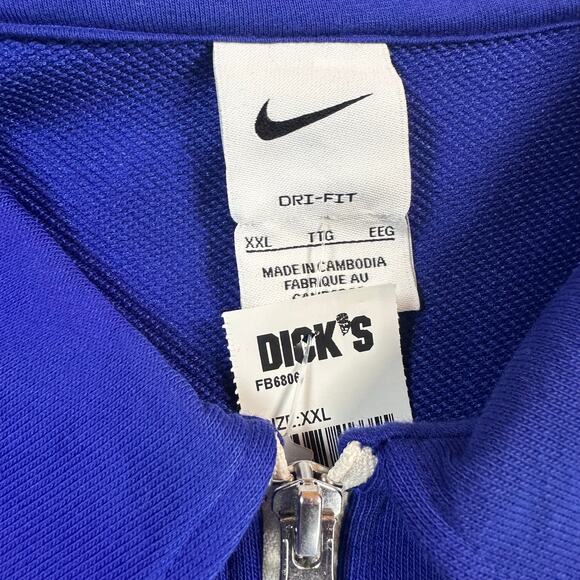 Nike Standard Issue Quarter Zip Culture of Football Sweatshirt Blue Size 2XL NWT - Picture 4 of 5